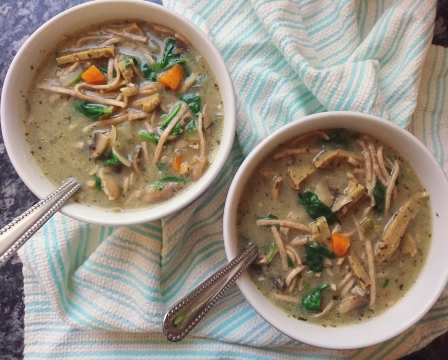 Vegan “Chicken” Noodle&nbsp;Soup