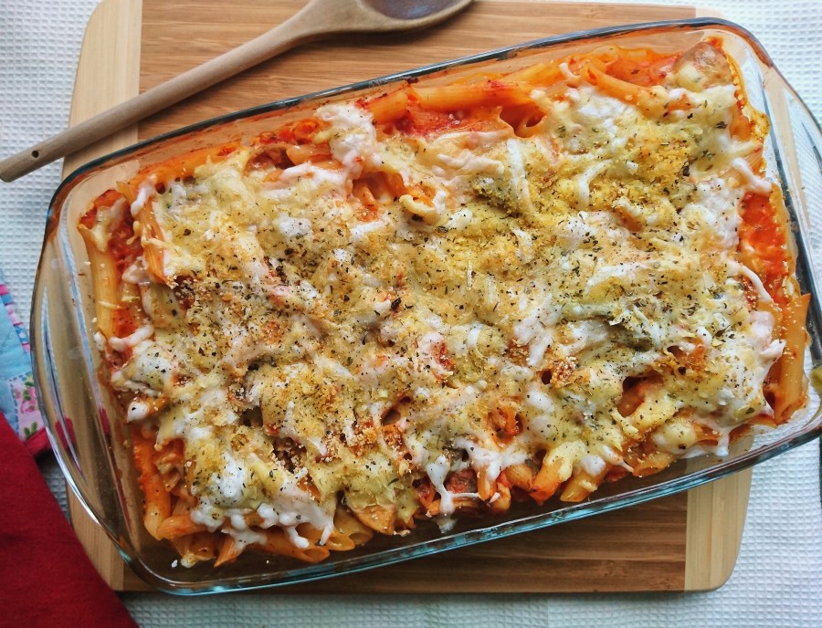 Cheesy Tomato & Vegetable Pasta&nbsp;Bake