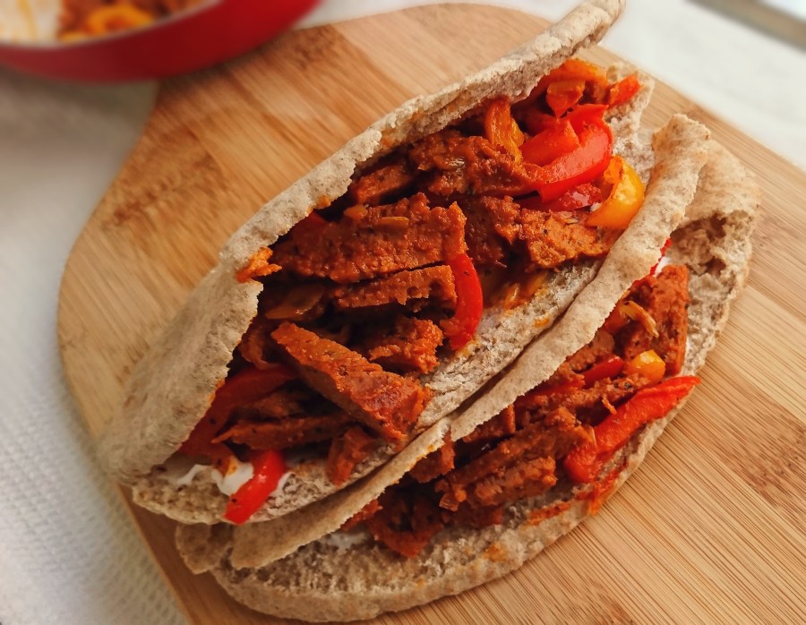 Seitan & Fried Pepper&nbsp;Kebabs