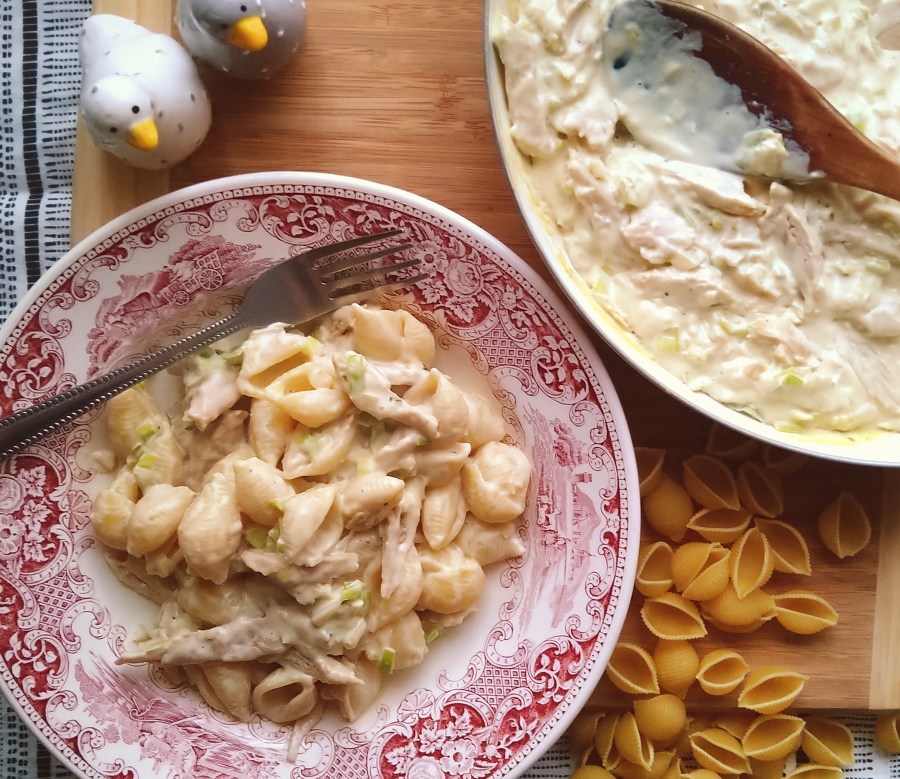 Creamy Vegan Chicken & Leek&nbsp;Conchiglie