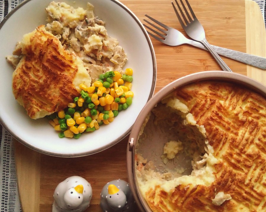 Creamy Vegan Chicken Mash&nbsp;Pie