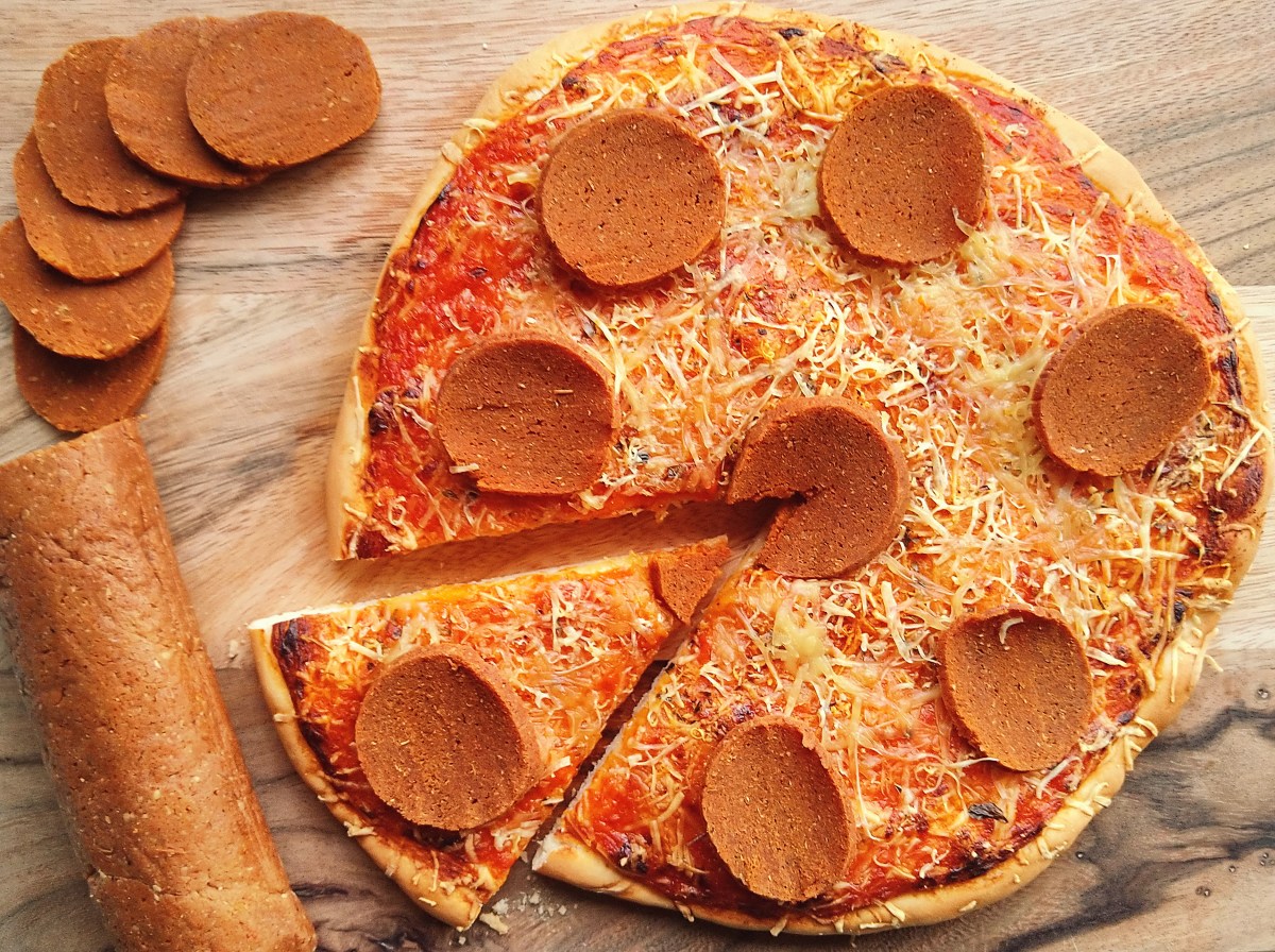 Vegan Seitan Pepperoni Bethany's Vegan Kitchen