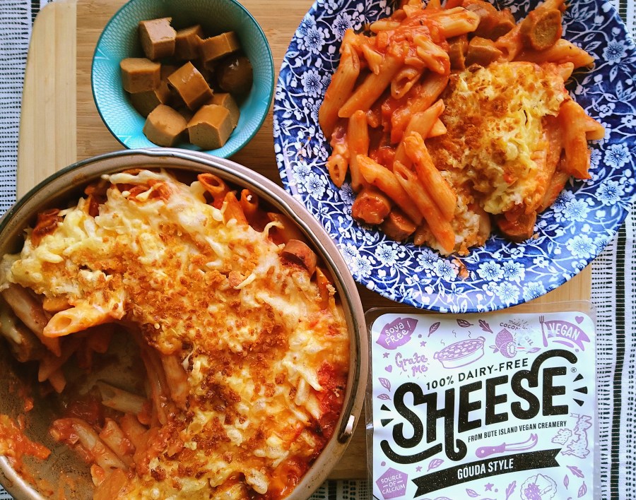 Vegan Sausage Pasta&nbsp;Bake