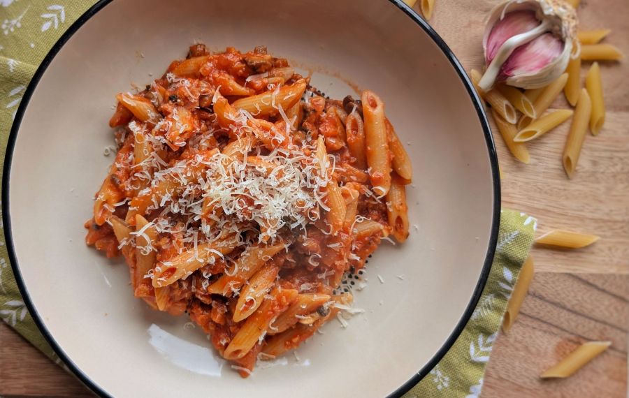 Spicy Vegan Bolognese