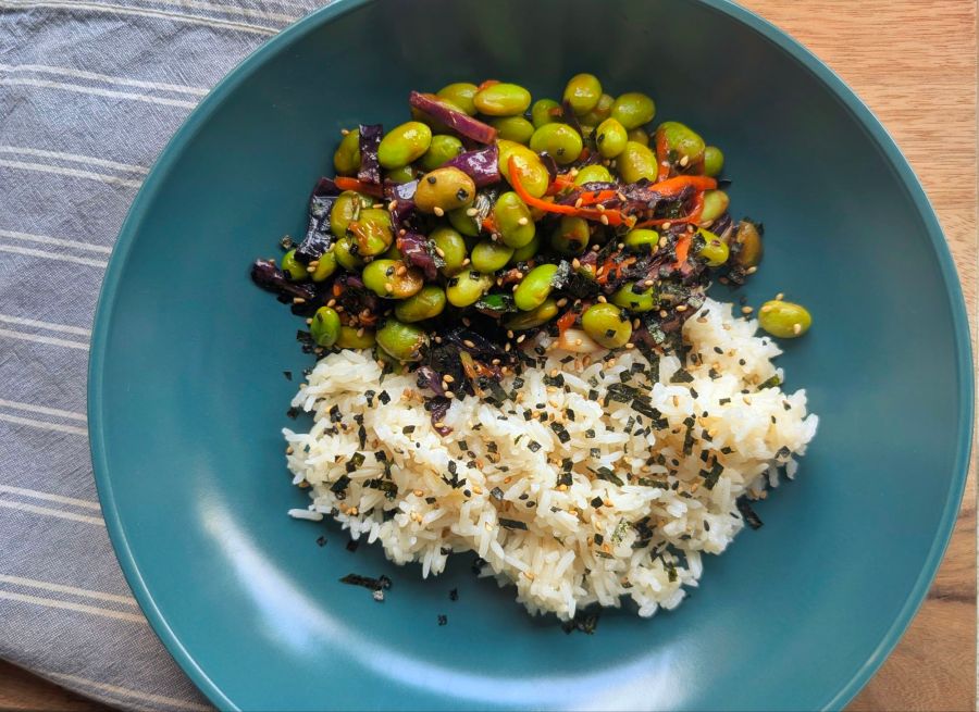 Warm Edamame Salad